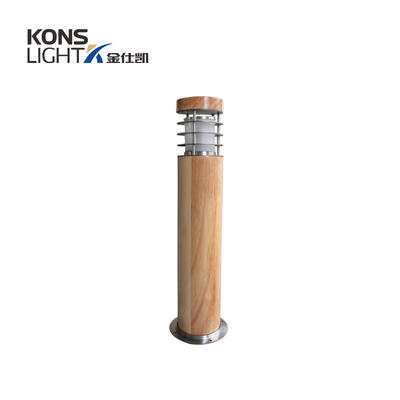 10W LED Wood housing Lawn Light 120° Beam 250mm-800mm