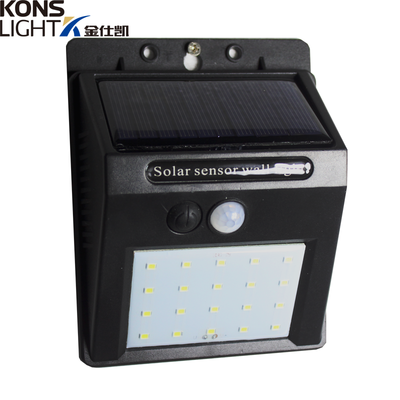 LED Solar Wall Light IP65 Waterproof Outdoor 4W ABS Material