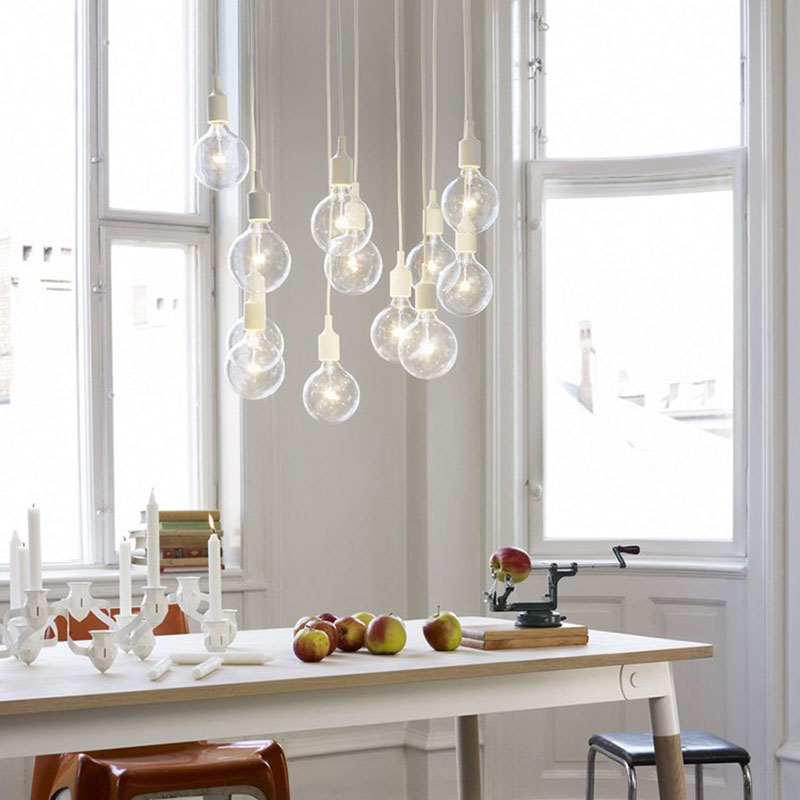 Kons-Led Hanging Light Cover-plastics+nylon Modern Ceiling Lamps-3