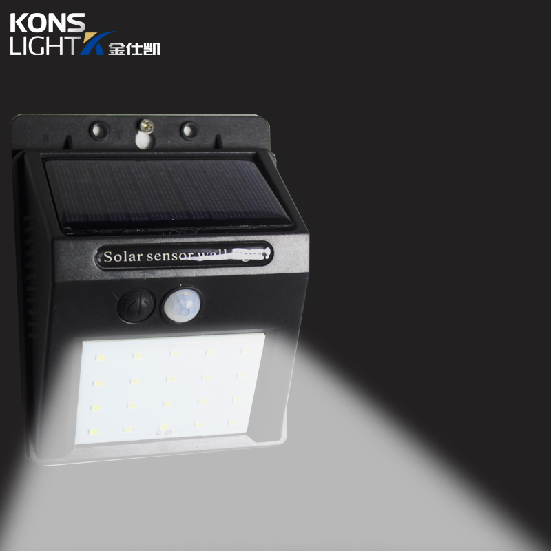 Kons-Led Solar Wall Light Ip65 Waterproof Outdoor Abs Material-1